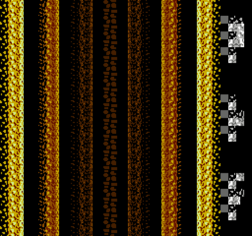 A NES nametable using the background tiles