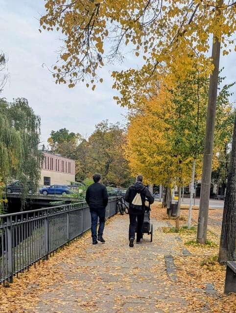 Walking with a friend