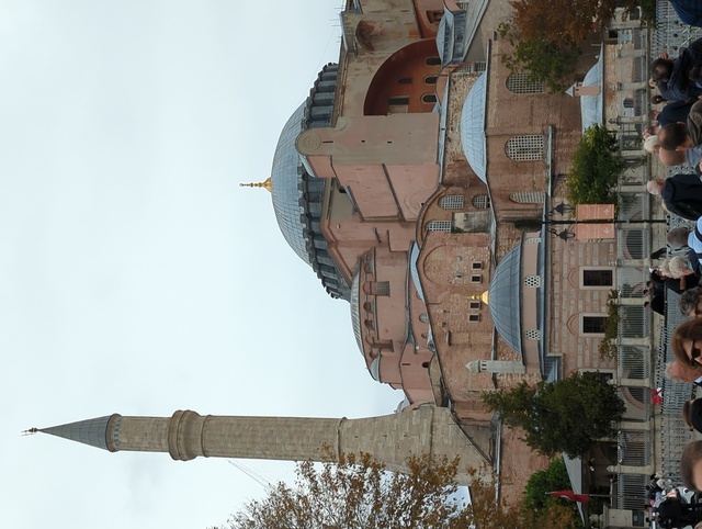 Outside the Hagia Sophia