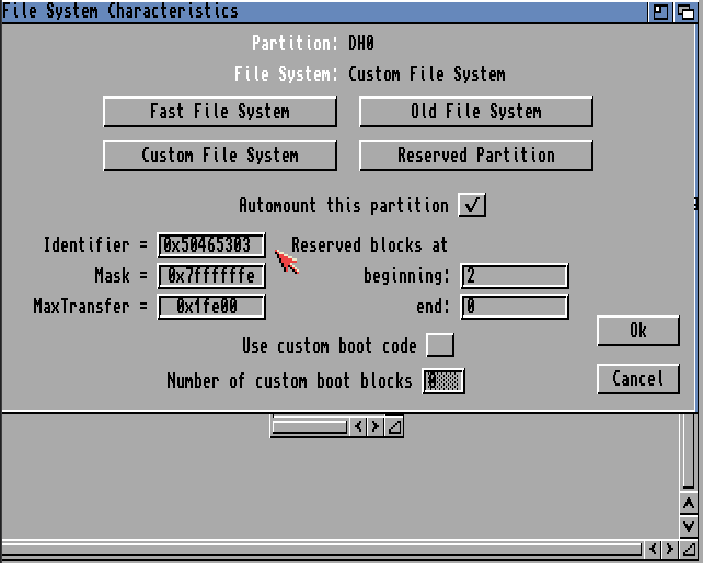 MaxTransfer partition setting
